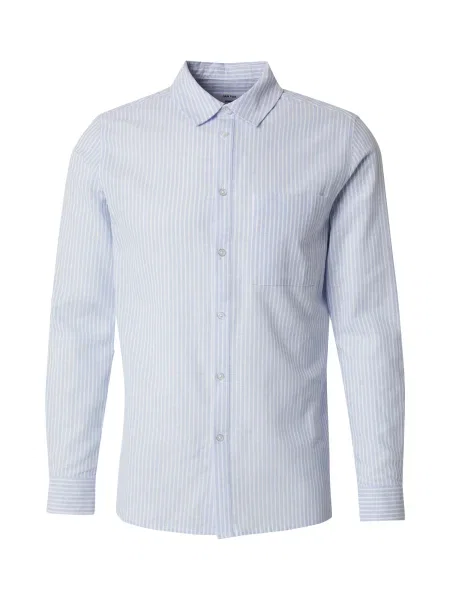 DAN FOX APPAREL Cămașă Quirin albastru deschis alb