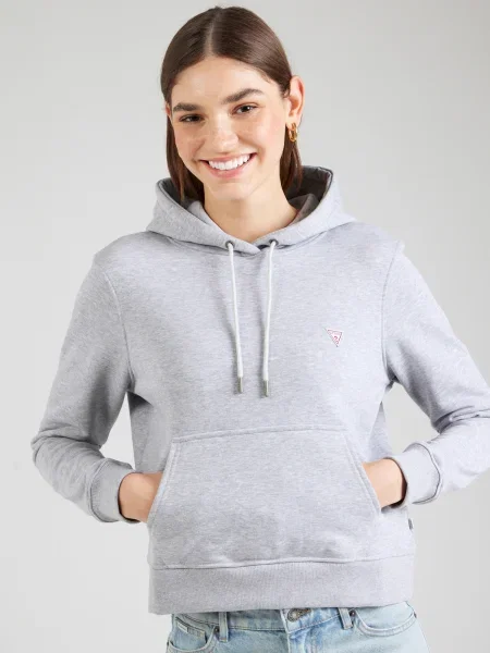 Klasična majica Guess Jeans siva