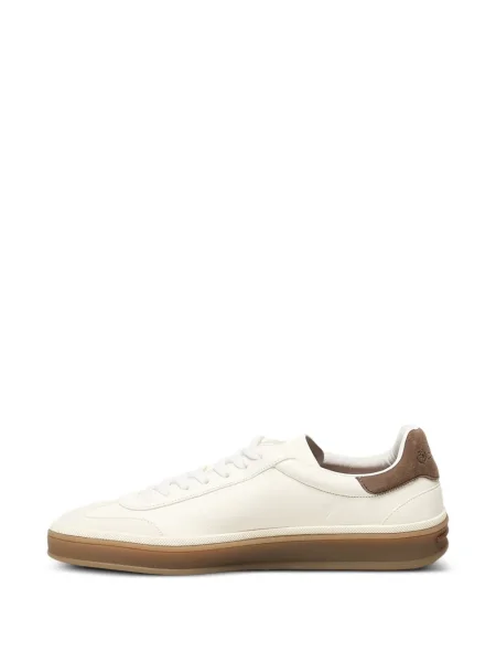 Sneakerși Loro Piana cu șireturi din piele