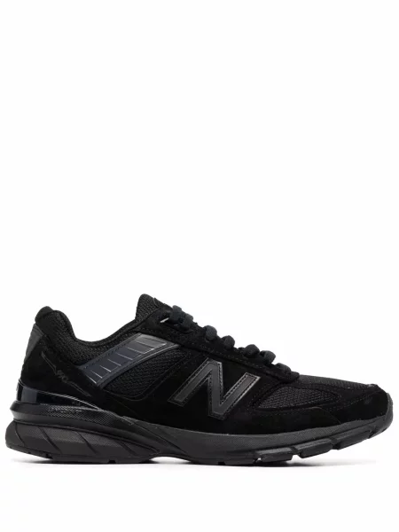 Sneakerși New Balance din piele de căprioară negru