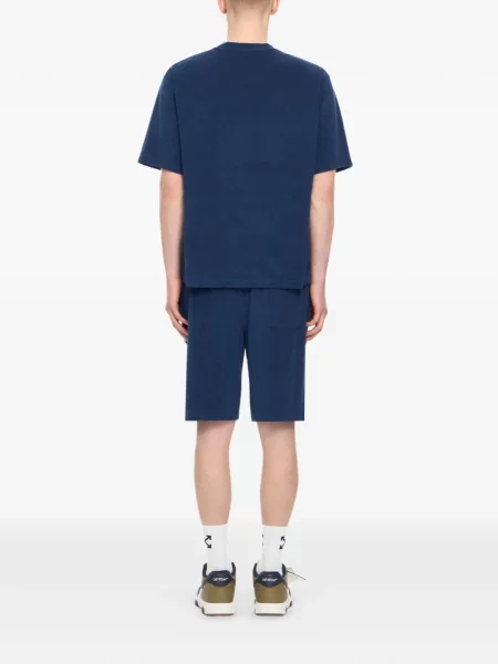 Pantaloni scurți Off-white cu autograf alb