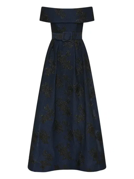 Rochie Rebecca Vallance cu model floral albastru