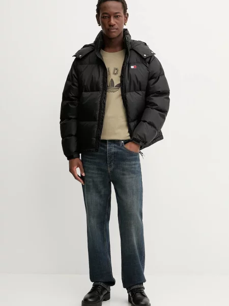 Tommy Jeans páperová bunda pánska čierna