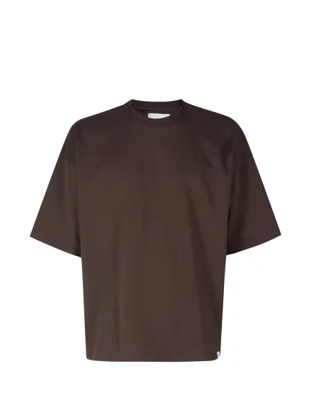 Tricou Woc cu decolteu rotund maro