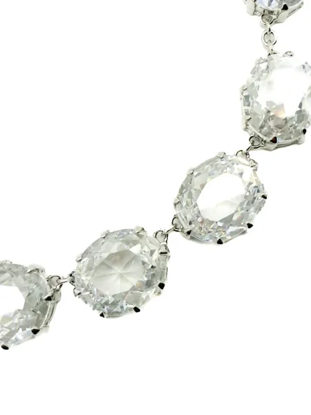 Vėrinys Jennifer Gibson Jewellery su kristalais sidabrinė
