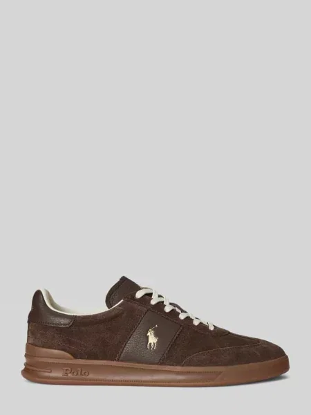 Sneakersy Polo Ralph Lauren brązowe