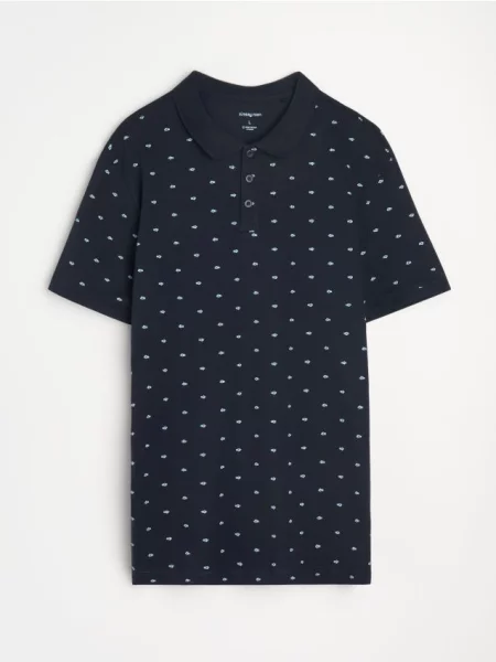 Sinsay koszulka polo granatowy