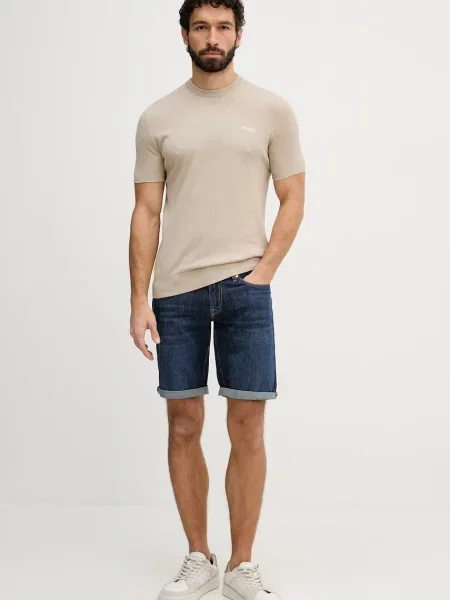 Guess Pantaloni scurți de blugi albastru