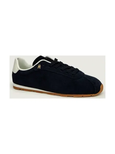Sportcipők Tommy Hilfiger Th Bella Low Runner Suede Sötétkék kék