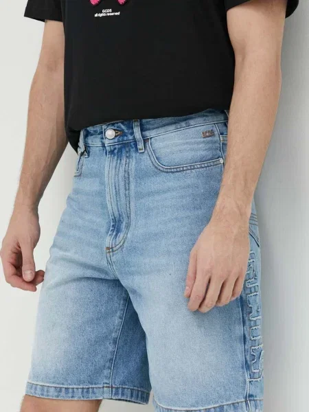 Džínové šortky GCDS modré