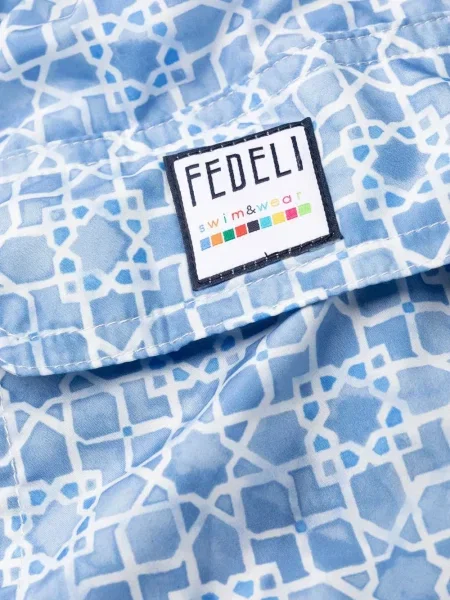Fürdőruha Fedeli nyomtatás kék