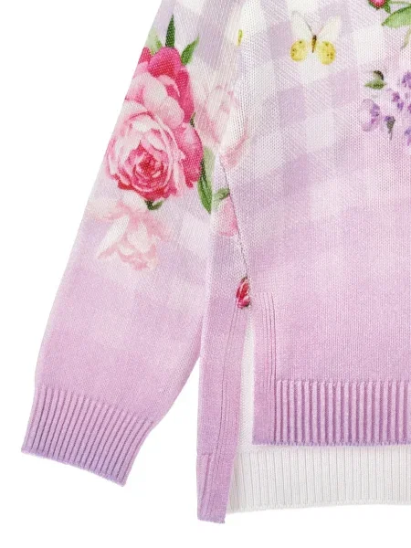 Sweter dziecięcy Monnalisa fioletowy