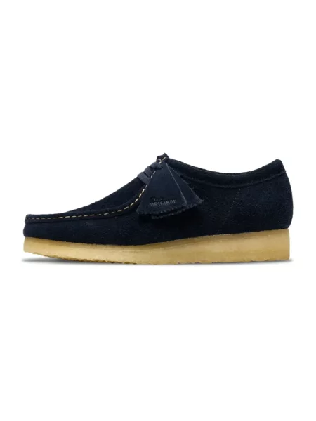 Półbuty Clarks zamszowe niebieskie