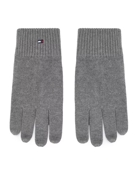 TOMMY HILFIGER Prstové rukavice Essentials' šedá
