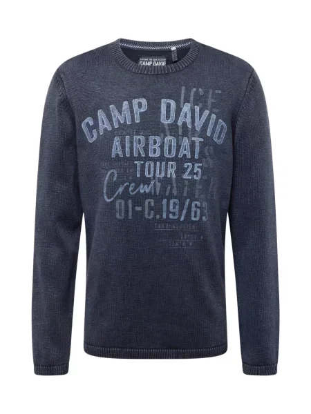 CAMP DAVID Pulover / bleumarin albastru