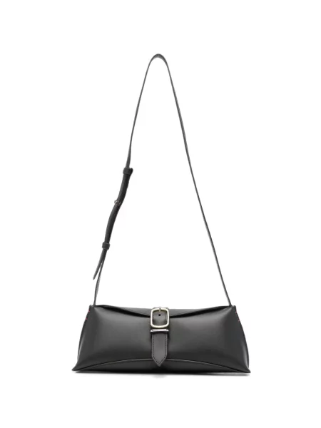 Geantă Paul Smith din piele cu cataramă negru