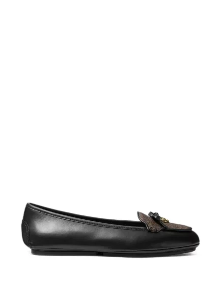 Mocasini Michael Kors din piele cu autograf negru