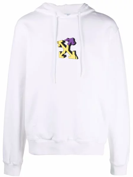 Bluza z kapturem Off-white z nadrukiem