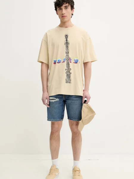 Diesel μπλουζάκι T-SHIRT μπεζ
