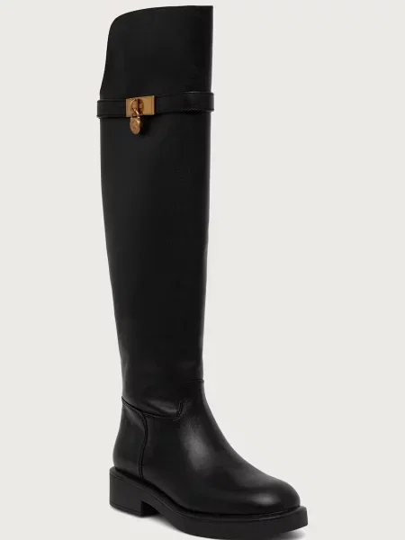 MICHAEL Michael Kors čižmy dámske kožené Hamilton Moderne Boot čierna