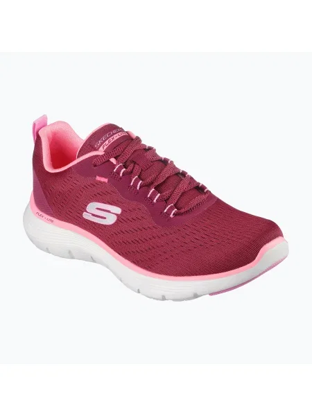 Sneakerși Skechers bordo