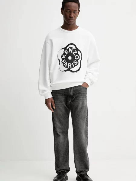 Свитер Kenzo с принтом белый