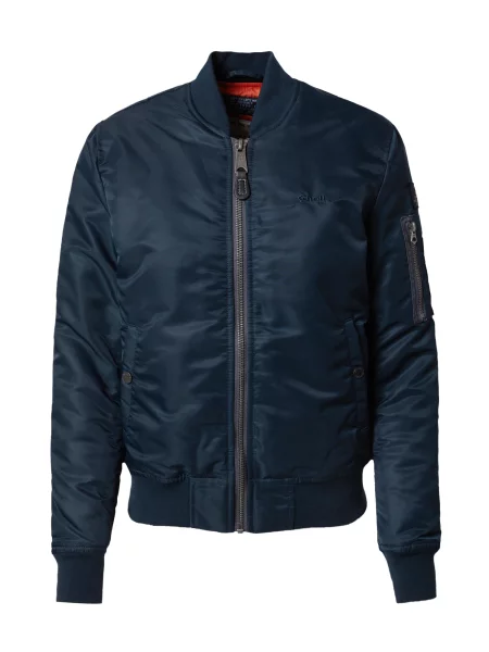 Schott NYC Geacă de primăvară-toamnă Airforce bleumarin