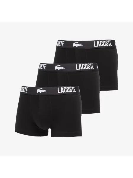 Hlačke Lacoste črna