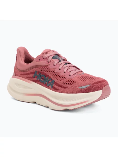 Дамски обувки за бягане HOKA Bondi 9 Wide lingonberry/cranberry розово
