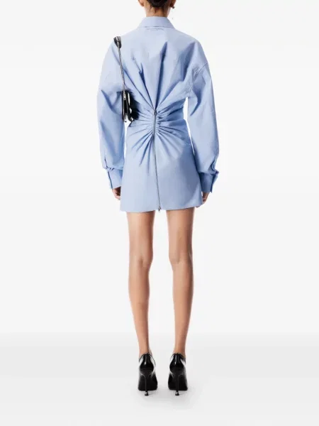 Rochie tip cămașă Alexander Wang albastru