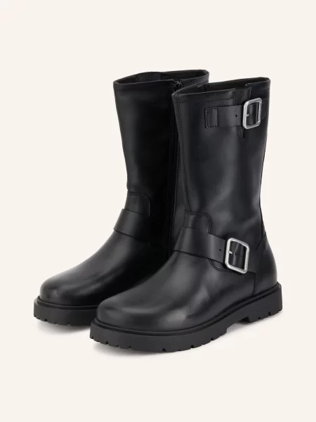 Birkenstock Motorkářské Kozačky Highwood Mid černá