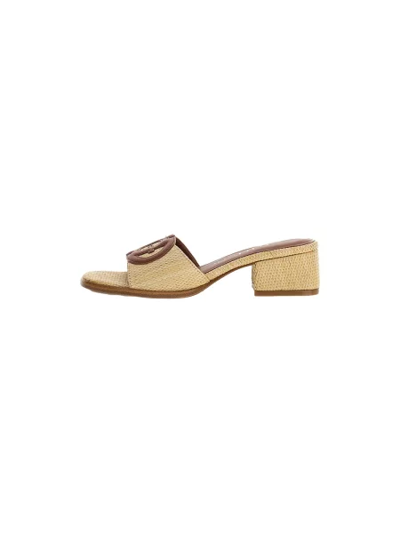 Pantofi Guess cu toc gros bej