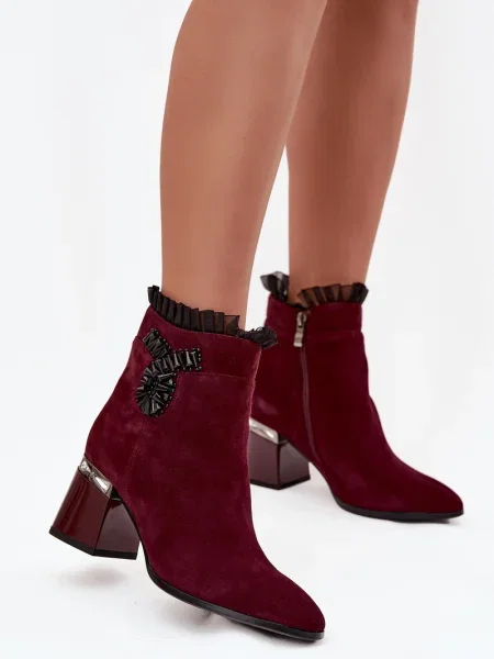 Botine D&a din piele negru