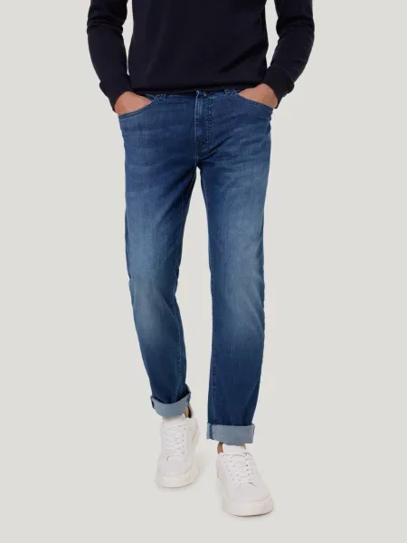 Зауженные джинсы Pierre Cardin синий