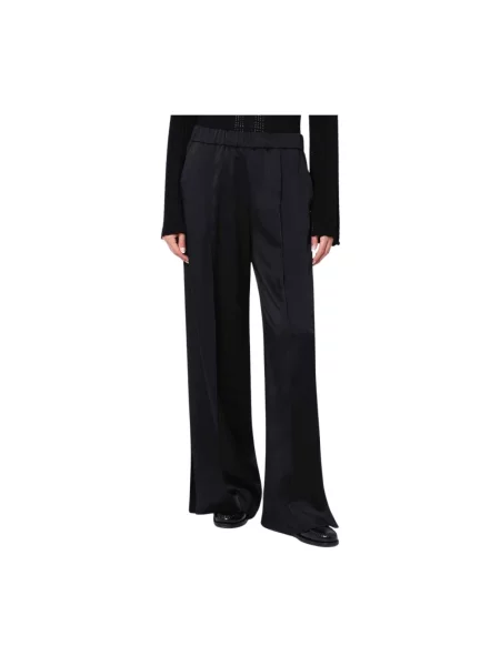 Spodnie palazzo Jil Sander czarne