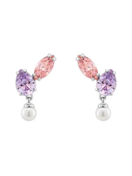 Swarovski Set ogrlica i naušnice Srebrna