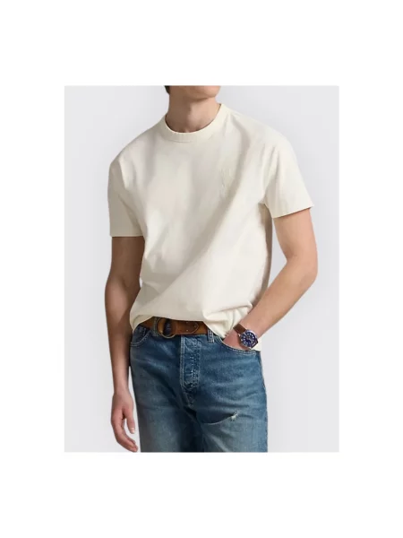Polo Ralph Lauren t-shirt gładki beżowy