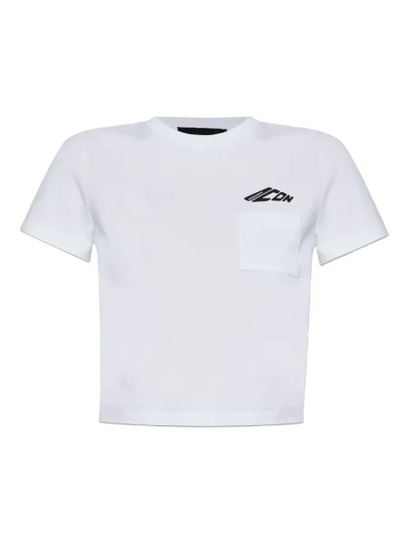 Koszulka Dsquared2 o krotszym kroju biała