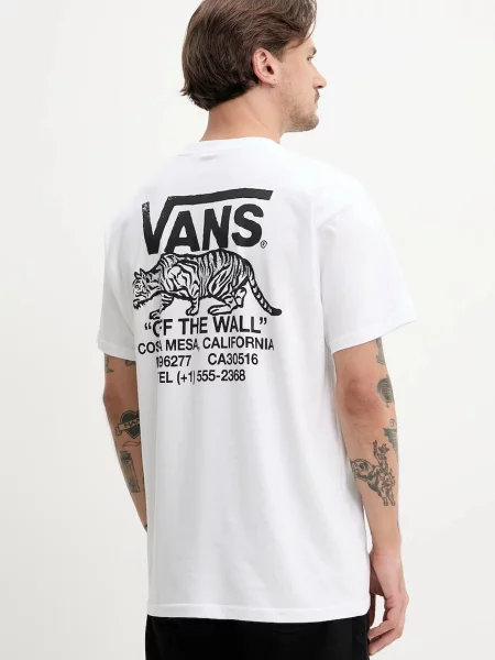 Тениска Vans с принт бяло