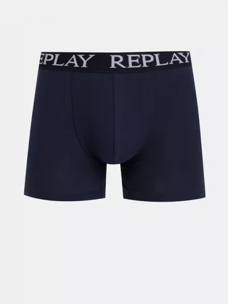 Replay 2 db-os Boxeralsó szett Kék szürke