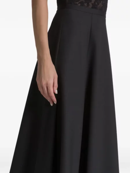 Fustă midi Alberta Ferretti până la genunchi negru