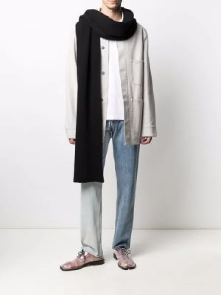 Fular Maison Margiela tricotate negru