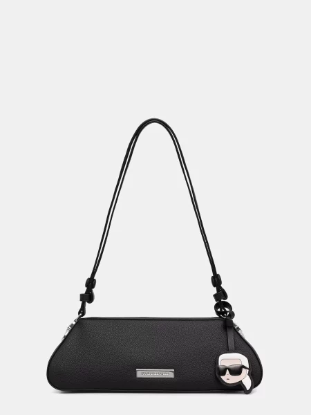 Karl Lagerfeld geantă crossbody pentru femei cu imitație de piele IKON negru
