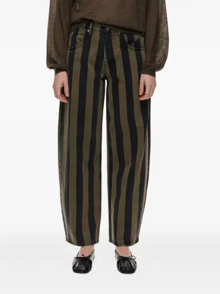 Pantaloni Bimba Y Lola cu dungi verde