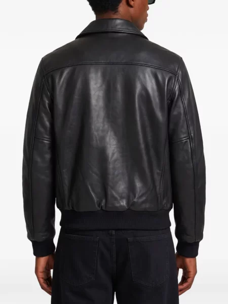 Geanta de piele Schott negru