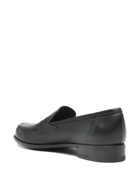 Pantofi loafer Lardini din piele fără toc maro