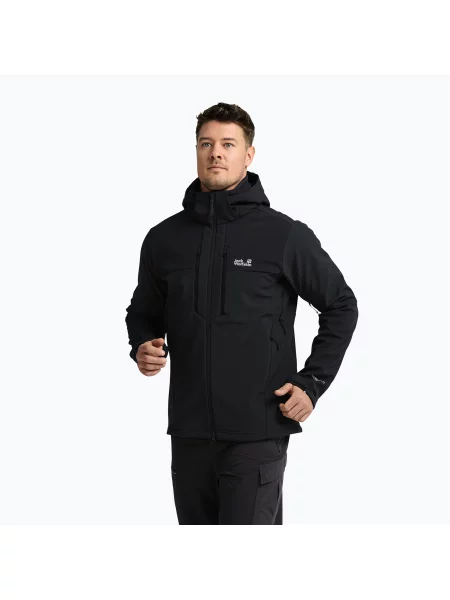 Geacă rezistentă la vânt pentru bărbați Jack Wolfskin Jasper phantom