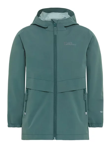 Jack Wolfskin Dětská nepromokavá bunda MALIMA zelená