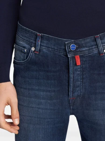 Blugi Kiton cu 5 buzunare albastru