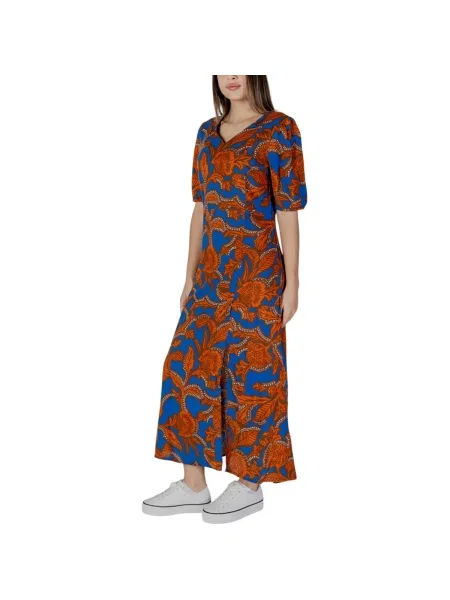 Rochie maxi B.young cu crăpătură albastru